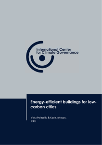 Energy-efficient buildings for low- carbon cities