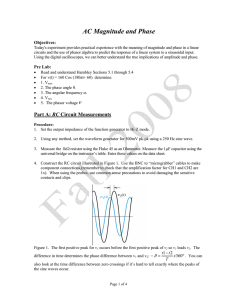 AC Magnitude and Phase