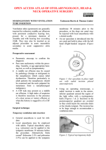 Myringotomy and Ventilation tube insertion - Vula