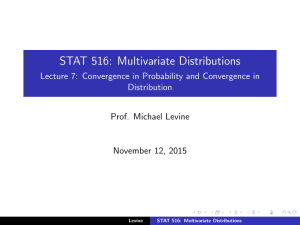 Convergence in Probability and Convergence in Distribution