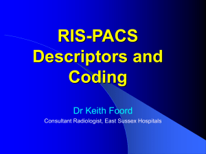 RIS Coding - UK Imaging Informatics Group