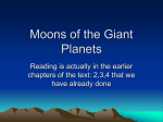 Moons of the Giant Planets