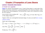 Chapter 2: Propagation of Laser Beams