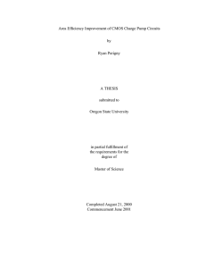 Area Efficiency Improvement of CMOS Charge Pump Circuits by