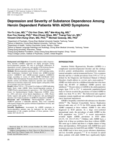 Depression and severity of substance dependence among heroin