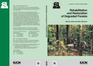 Rehabilitation and Restoration of Degraded Forests