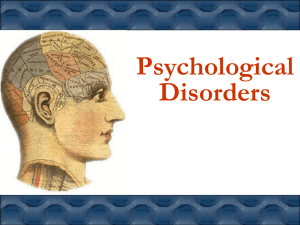 Psychological Disorders - Middletown High School