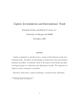 Capital Accumulation and International Trade