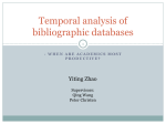 Temporal analysis of bibliographic databases