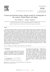 Crustal gravitational energy change caused by earthquakes in the