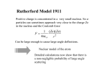 Rutherford Model 1911 - University of St Andrews