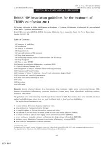 British HIV Association guidelines for the treatment of TB