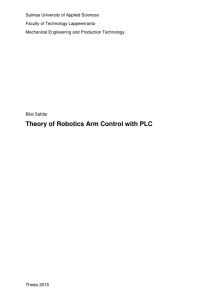 Theory of Robotics Arm Control with PLC