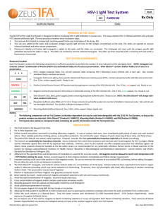 FA9051M IFA HSV-1 IgM CLSI