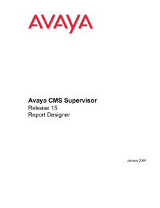 Avaya CMS Supervisor