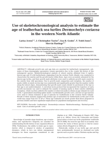 Use of skeletochronological analysis to estimate the age of