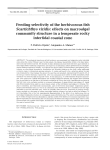 Feeding selectivity of the herbivorous fish Scartichthys viridis: effects