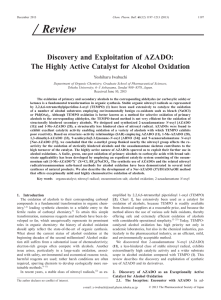 Discovery and Exploitation of AZADO: The Highly Active Catalyst for