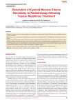 Resolution of Cystoid Macular Edema Secondary to Radiotherapy