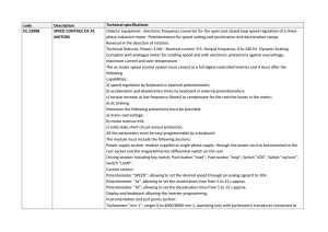 code Description Technical specifications DL 2309B SPEED