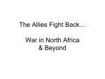 War in North Africa - Field Local Schools