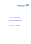 Total Hip Replacement The Gateshead Experience A Guide for