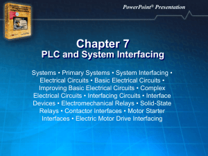 PowerPoint ® Presentation Chapter 7 PLC and System Interfacing