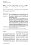 Patient, companion, and oncologist agreement regarding