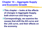 Aggregate Supply Changes and the Economy