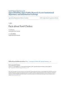 Facts about Fowl Cholera - Open PRAIRIE