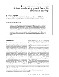 Role of transforming growth factor β in conjunctival scarring*