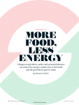 More Food, Less Energy