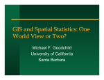 GIS and Spatial Statistics - Center for Spatially Integrated Social