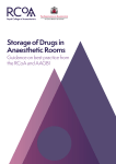Storage of Drugs in Anaesthetic Rooms