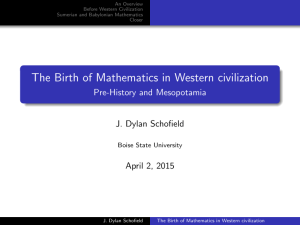 The Birth of Mathematics in Western civilization