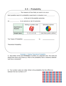 0.5 – Probability