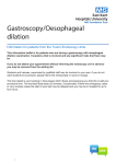 Gastroscopy/Oesophageal dilation