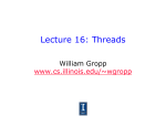 Lecture 16: Threads