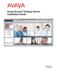 Installation Guide for Avaya Scopia® Desktop Server