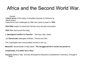 Africa and the Second World War.