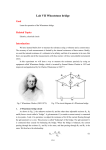 lab VII Wheatstone bridge