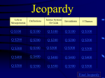 Jeopardy - Mesopotamia UpdatedJeopardy