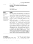 Chemical, pharmacokinetic and pharmacodynamic properties of