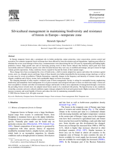 Silvicultural management in maintaining biodiversity