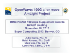 OpenWave: 100G alien wave AmLight Project