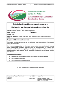 Melatonin for Delayed Sleep Phase Disorder 10092009 (1)