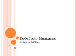 CoQ10 and Migraines By Lauren Griffiths