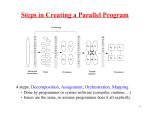 Steps in Creating a Parallel Program