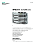 HPE 3800 Switch Series data sheet