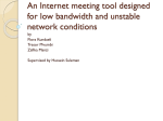 AfriMeet: An Internet meeting tool designed for low bandwidth and